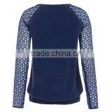 Color Combination Sublimation Sweatshirt Raglan Sweatshirt With Mesh Sleeve and Zipper thumbnail-2