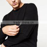 Hot Sale Cheap Custom Wholesale Side Pocket Pullover Mens Sweatshirt thumbnail-3
