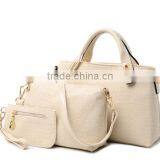 DY0061Z Fashional Snakeskin Ladies pu Bag Set 3pcs Bag Set thumbnail-2