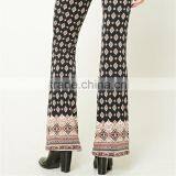 Factory Price Gypsy Print Spandex Ornate Flare Dressy Stretch Pants thumbnail-5