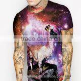 Unisex Couple Lover t Shirt Full Printed t Shirt With Universe Pattern in Guangzhou thumbnail-4