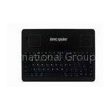 Rechargeable Bluetooth Leather IPad Keyboard Case With Stereo Speakers