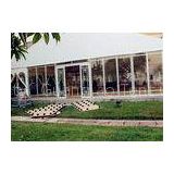 Fashion Large Party Tents PVC Fabric Buildings With Transparent Glass Wall Door