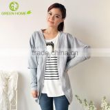 2017 gray open the chest The swallow tail open designed sweater AK093 OEM wholesale