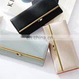 2017 Candy Color Classic Cute Women's Wallet Button Leather Faux Clutch Lady Purse Long Handbag High Quality Card Holder thumbnail-3