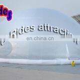 Inflatable projection dome tent for exhibition