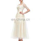 Grace Karin New Arrival 2015 Elegant Long Sleeve Lace Plus Size Evening Dress For Fat Women CL6051-2# thumbnail-3