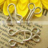 New Hot Sale Wholesale 2013 High Quality Shiny Silver ,anti-brass Metal Skirt Hook,garment Hook