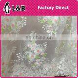 2017 Elegant White 3d Flower Lace Embroidered Fabric for Dress thumbnail-1