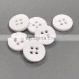 White Large Plastic Resin Sewing Clothing Buttons for Shirt