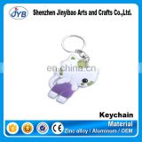 JYB supply Custom made Kitten keychain soft 3D rubber PVC key chain