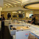 Safety LED Lights Dim Sum Conveyor Belt OEM Conveyor Belt Dim Sum System