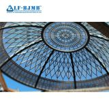 China Manufacturer Steel Space Frame Glass Atrium Dome Roof Skylight Roof with Fiberglass 