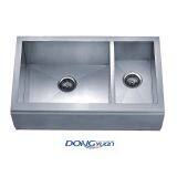 Guangdong Dongyuan Kitchenware R0 Double Bowl Farmhouse Apron Front Kitchen Sink (DY-H-HA308L)