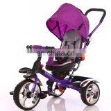 360 degree rotating plastic tricycle kids bike / cheap baby tricycle for sale