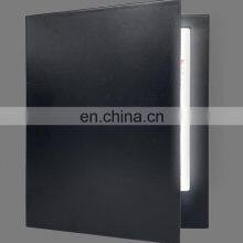 White Color Rechargeable Magnetic Acrylic Leather Material Restaurant Hotel Double Side Lighting LED Menu thumbnail-3