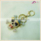 Custom Gold Crystal Skull Keychain Gifts thumbnail-1