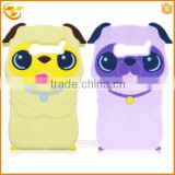 3d dog silicon soft cover case for alcatel one touch pop c5