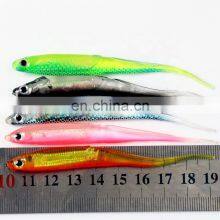 New Bait Cheap Soft Bass Hooks Fishing Silicone Rainbow color Snakehead Lures