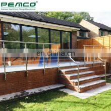 PEMCO Project Modern Design 304 Stainless Steel Model Interior Stair Tempered Glass Railing thumbnail-4