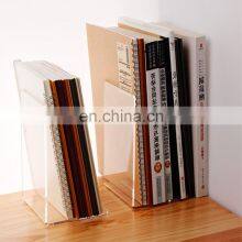 Стена для крепления книжного полки, письменный стол, книжные опоры. Пара прозрачных акриловых пластиковых книжных опор thumbnail-4