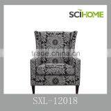 Single Fabric French Style Arm Chair thumbnail-2