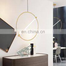 Modern Art Decor LED Pendant Light Luxury Ring Globe Loft Lighting For Living Room Bedroom Hotel Glass Hanging Lamp thumbnail-2