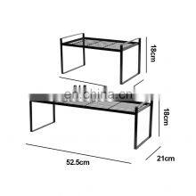 Multinational Plate Counter Microwave Oven Cabinet Pantry Storage Shelf Rack Kitchen Organizer thumbnail-2