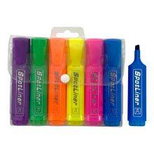 Wholesale Custom Non Toxic Fluorescent Square Highlighter Pen Washable School Water Based Markers Set for Kids