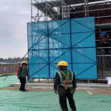 Custom Building Climbing Net Floor Site Outer Frame Steel Net Construction Protection Anti-fall Net Scaffolding Metal Protective Net thumbnail-2
