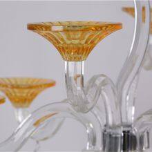 Handmade Glass Candle Holder Crystal Glass Candle Holder Center Pieces Wedding Table thumbnail-4