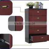 Beautiful Antique Vanity Dresser 5 Chest Red Wine Color Dresser Furniture thumbnail-6