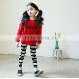 2015 Wholesale Clothing 2pcs Sets Clothing for Children Christmas Tight Leggings With T-shirt Sets Autumn Girls Clothing Sets thumbnail-4