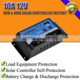 10A 12V solar charge voltage regulator/controller for home system and street light