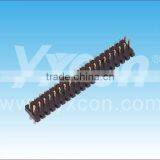 ROHS 1.0mm Pitch Dual Row Straight Waved Shape Pin Header Connector