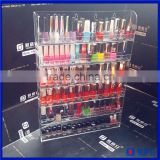 Custom fashionable clear acrylic nail polish bottle display holder / wholesale acrylic nail polish organizer