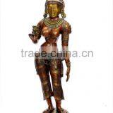 Welcome Lady With Flower in Hand 43"