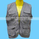 Hot Selling Mens Multipocket Vest Worker's Vest