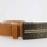 2015 Vintage Style Women's Fashoion Brand PU Belt With Shiny Rhinestone BIG Buckle thumbnail-4