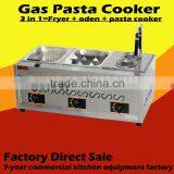 Combination Cooking Equipment Counter Top Pasta Cooker Fryer Oden Boiler for Restaurant