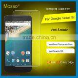 2016 New Product !! HD Clear Anti-scratch 9H Hardness Tempered Glass Screen Protector for Google Nexus 5x