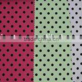 Black Dot on Green Polyester Milk Fiber Spandex Print Fabric Names thumbnail-2