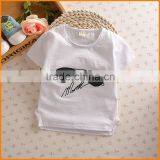 South Korea 2016 Summer New Korean Children T-shirt 100% Cotton T-shirt Embroidered Children Cotton Short Sleeved Glasses thumbnail-5