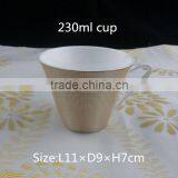 230ml Coffee Cup With Gloden Color Decal With Gold Rim Tea Cup With Saucer thumbnail-4
