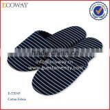 Factory OEM Hot Sale Disposable Stripe Home Soft Slippers thumbnail-1