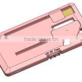 3 In 1 Micro USB 30 Pin 8 Pin Ultra Thin 480mAh Card Battery Charger For Mobile Phone