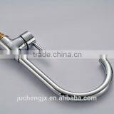 Chrome Single Handle Brass Kitchen Sink Faucet thumbnail-3