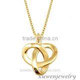 Gold Plated Knot Celtic Pendant 316l Stainless Steel Necklace for Women