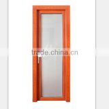 aluminum frosted glass doors for bathroom factory cheap price swing doors