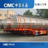 CIMC 36000l New Condition Diesel Fuel Tank Trailer , Tanker Semi Trailer thumbnail-3